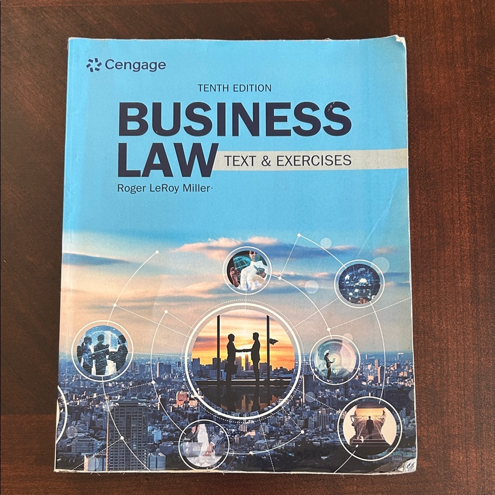 Cengage Business Law Text & Exercises - Blue Cover